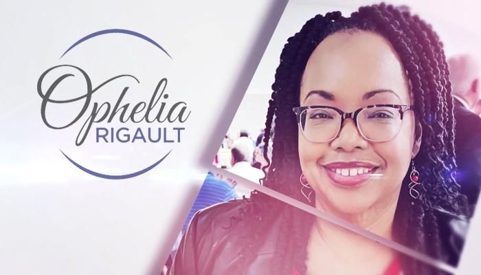 headshot and logo